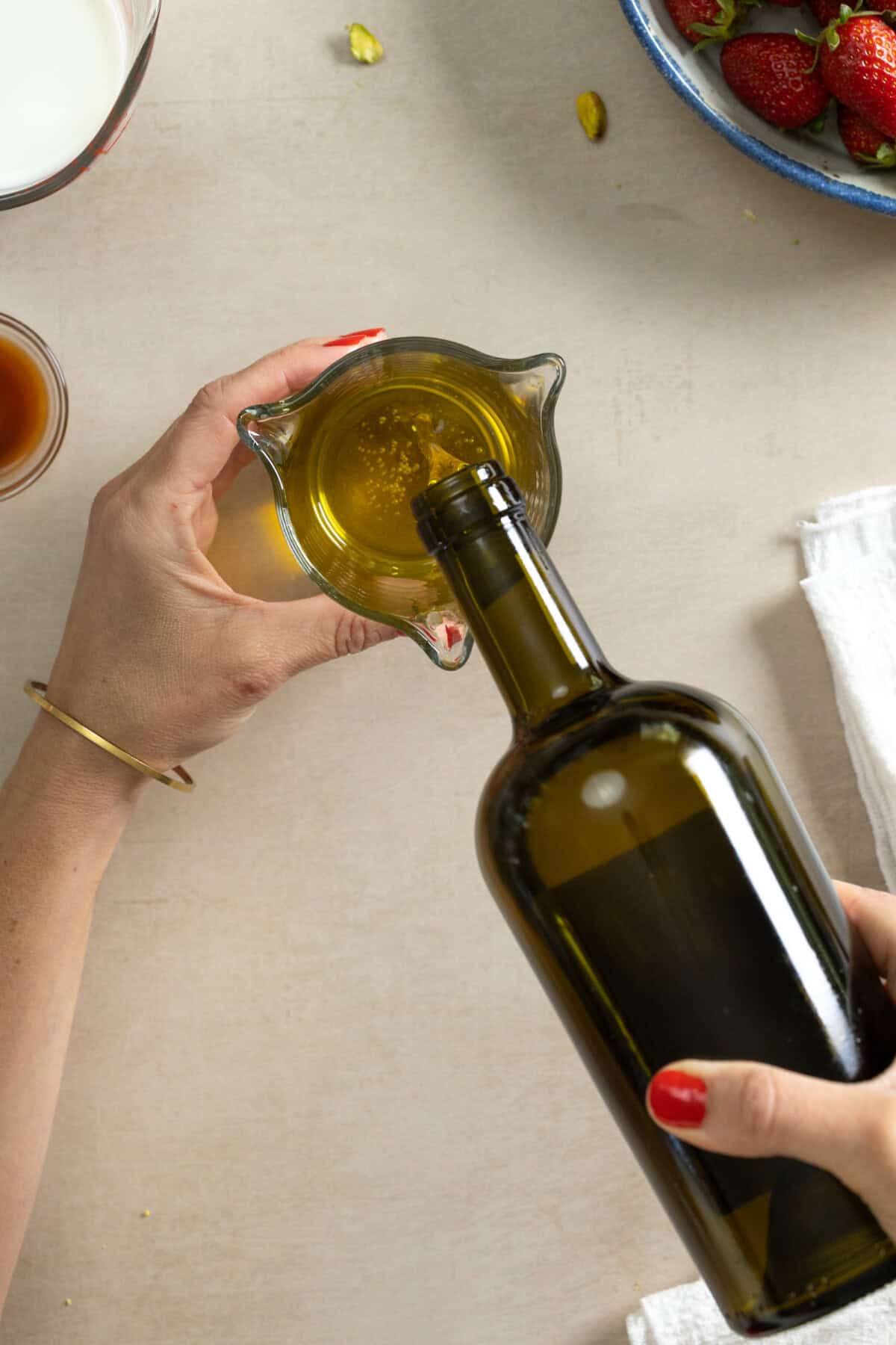 California grown olive oil for cake