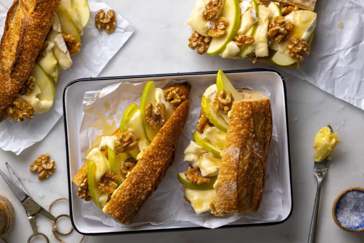Apple Brie Sandwiches to-go