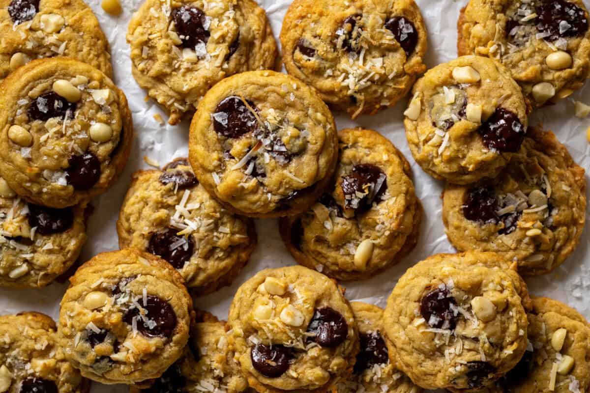 Macadamia Nut Coconut Chocolate Chip Cookies