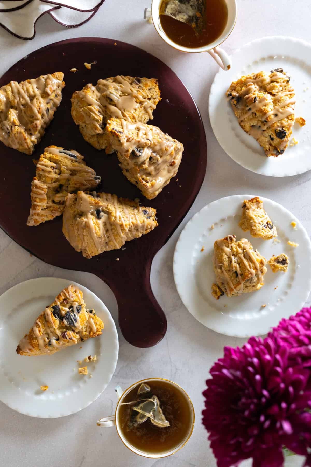 Maple Pecan Prune Scones from Baking The Goods
