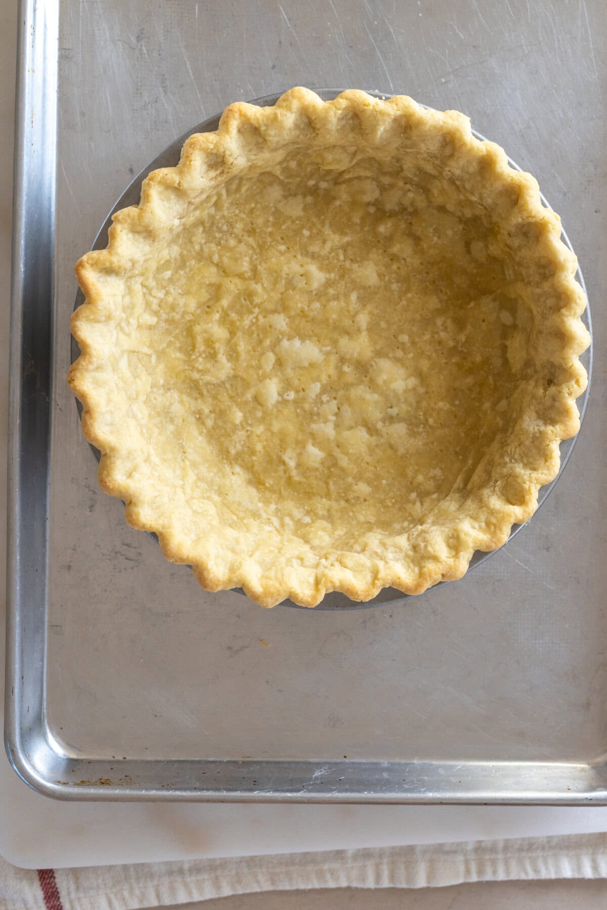 Par-baked pie shell