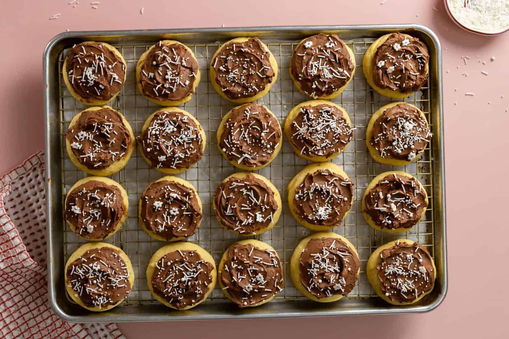 Sour Cream Cookies with Chocolate Frosting by Baking The Goods