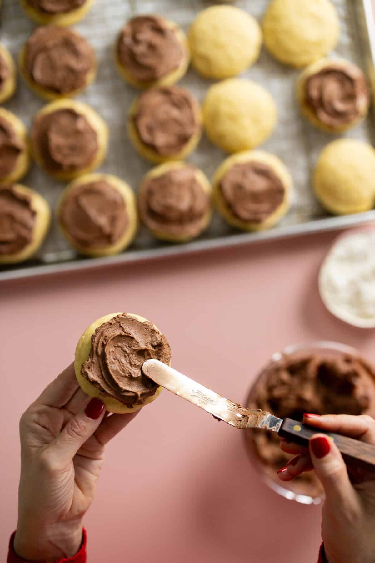 Frosting Sour Cream Cookies