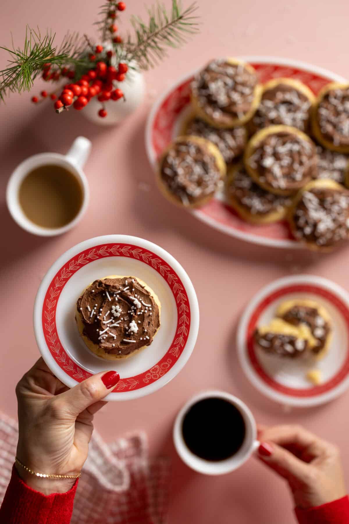 Sour Cream Drop Cookies with Chocolate Frosting