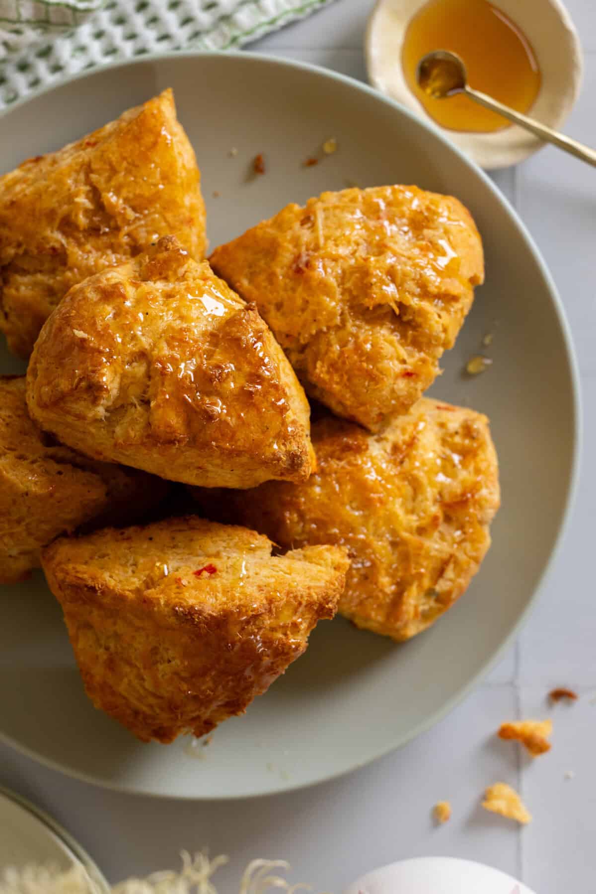 Calabrian Chili Pecorino Honey Scones by Baking The Goods