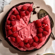 Chocolate Cake with Raspberry Cream Cheese Frosting
