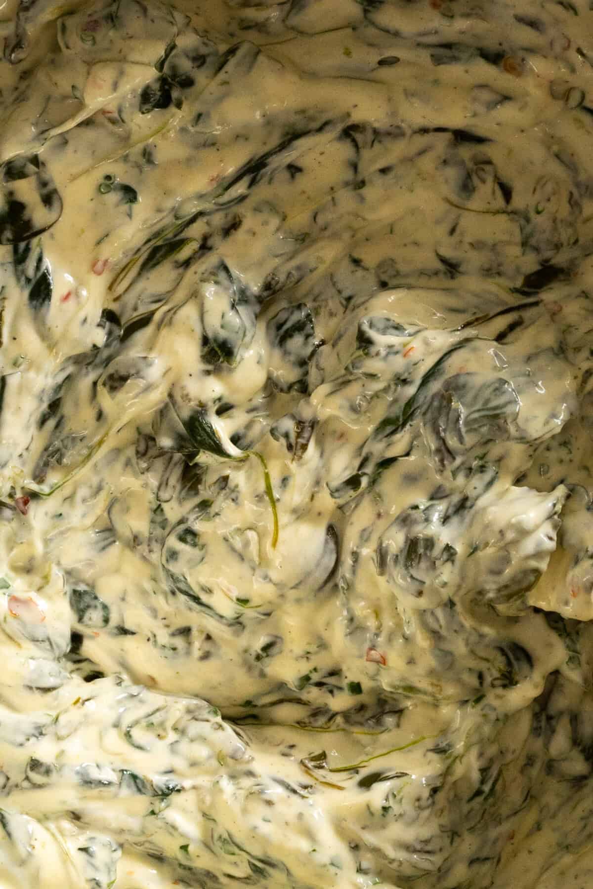 luscious and creamy Spinach Olive Dip