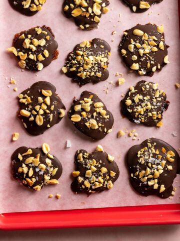 Smashed Prune Snickers Bites by Baking The Goods